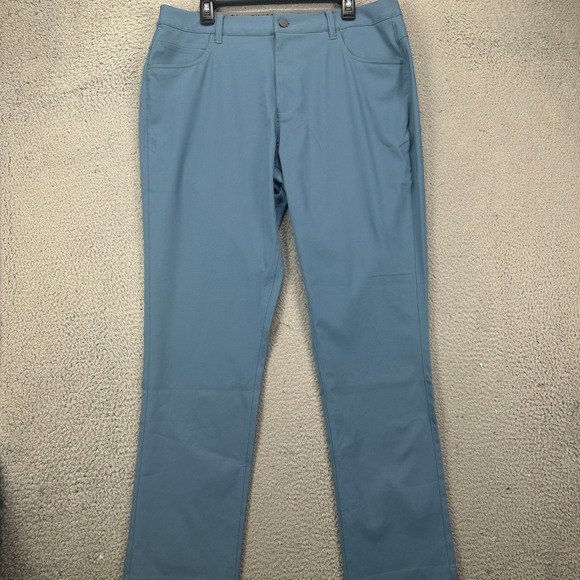Puma Other - Puma Enjoy Golf Pants Chino Pants 36X32 Blue Flat Front Performance Tech Stretch